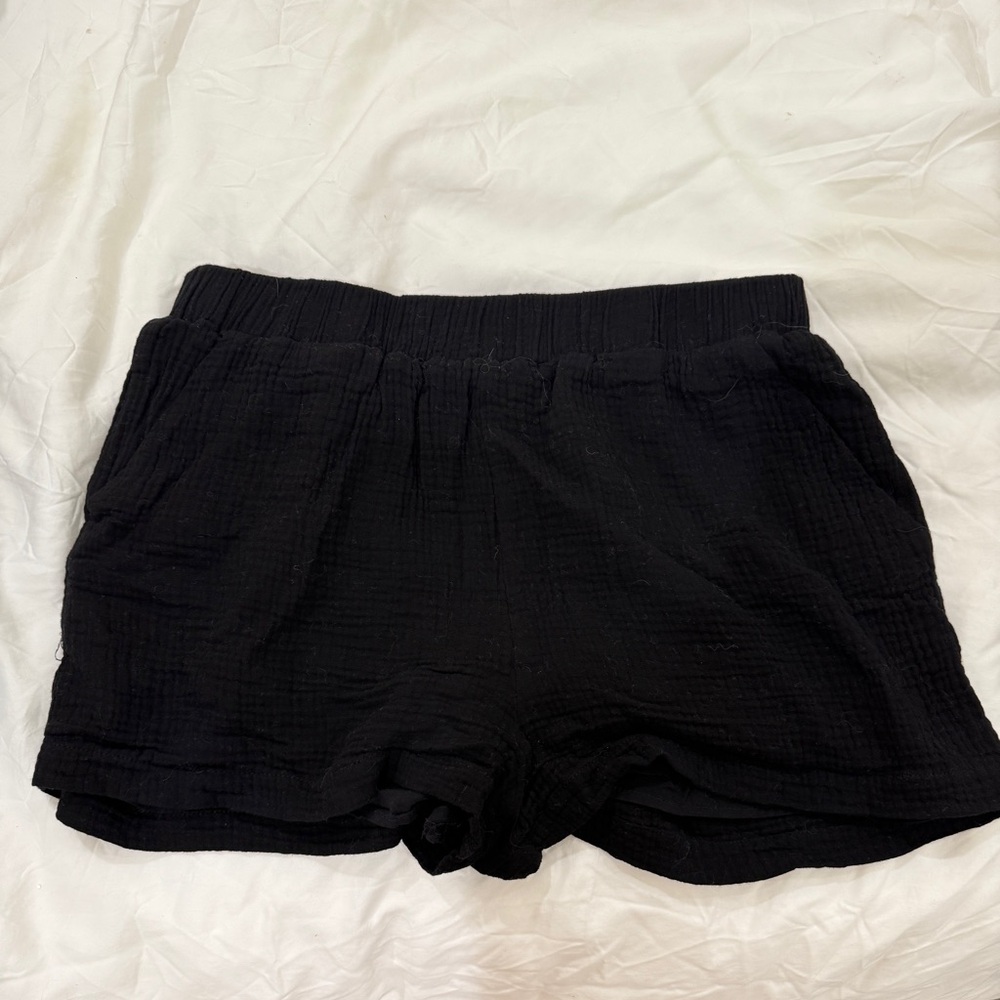 Lulu's Black High Waist Shorts